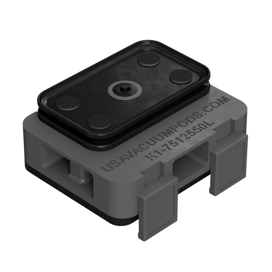 Vacuum Pod for Pod & Rail K1 Console (115mm) | 75x125x50mm Longways